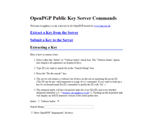 Tablet Screenshot of keys.gnupg.net